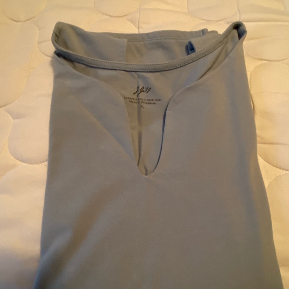J. Jill Women's Light Blue Tank Top
